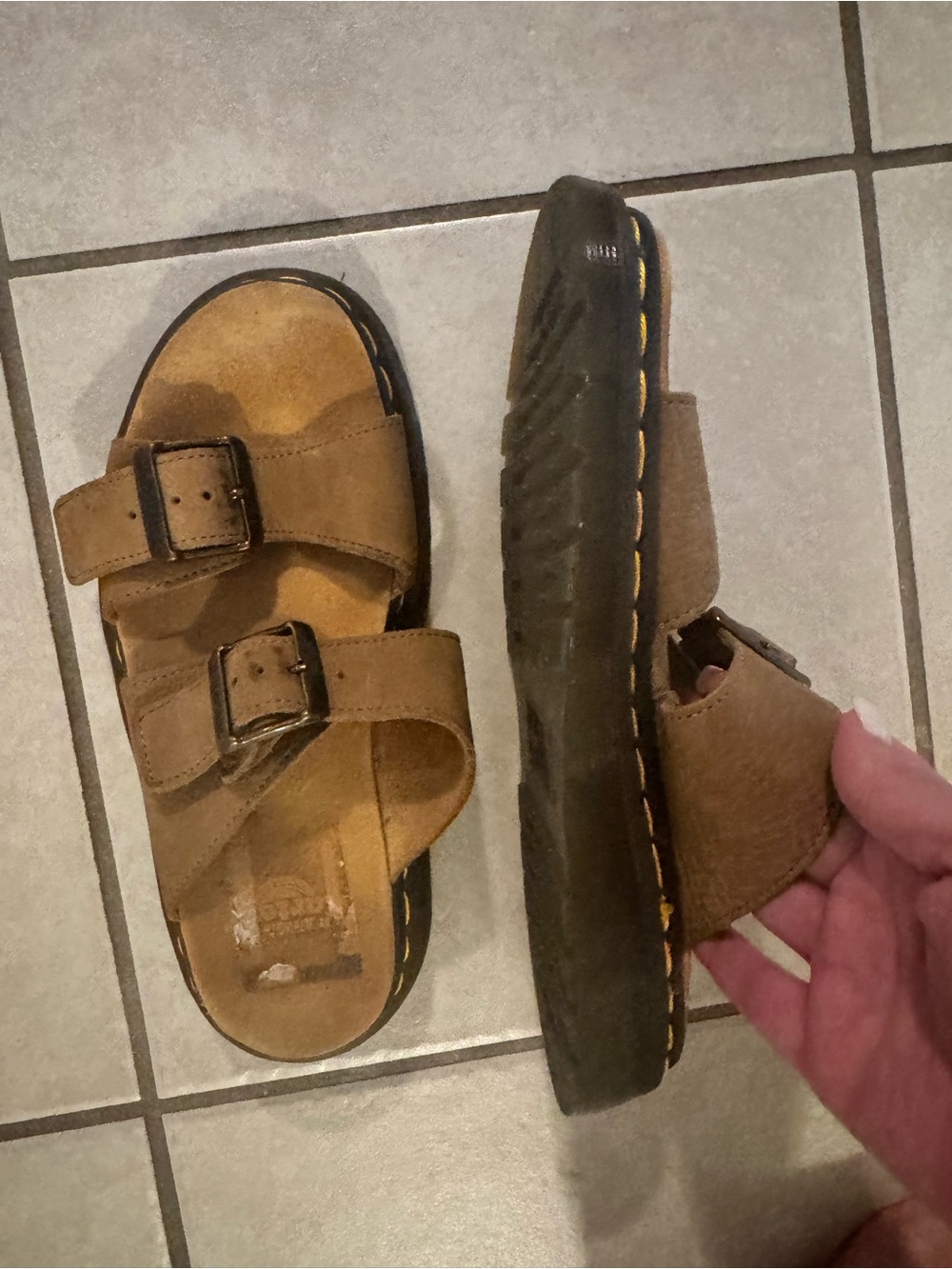Dr. Martens double buckle sandals